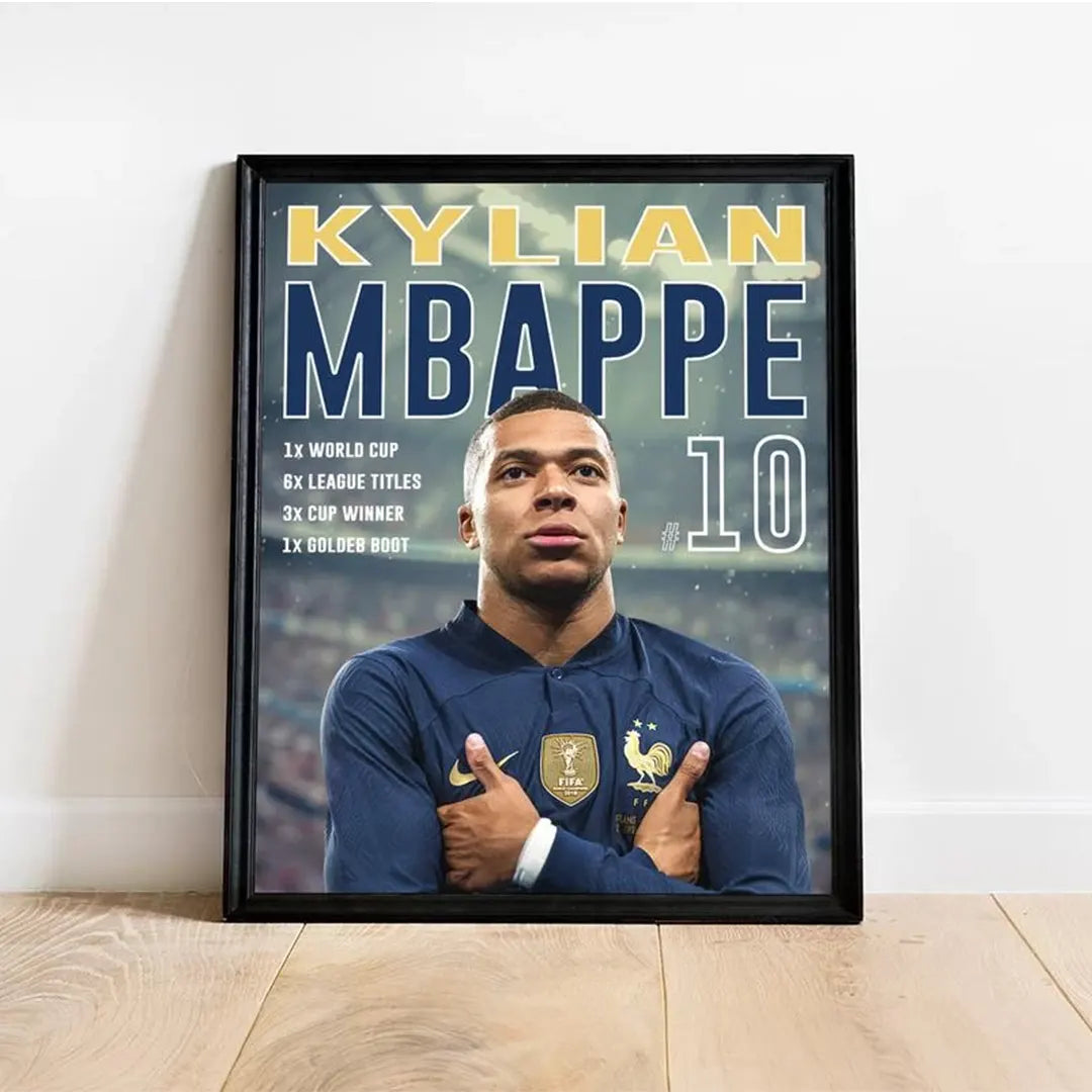 Plakat - Kylian Mbappe style - admen.dk