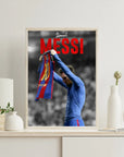 Plakat - Lionel Messi med tshirt kunst