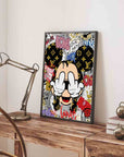 Plakat - Mickey love hate kunst - admen.dk