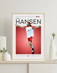 Plakat - Mikkel Hansen grafisk look