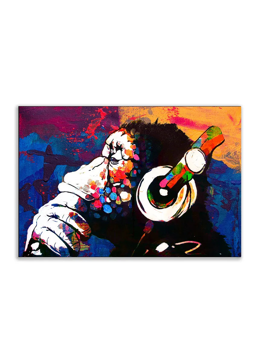 Plakat - Monkey art - admen.dk