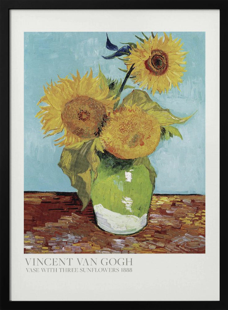 Plakat - Vase With Three Sunflowers