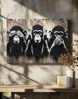 Canvas - Three Wize Monkeys