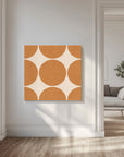 Akustik - Modern Ocher Retro Spheres-Mid Century Modern