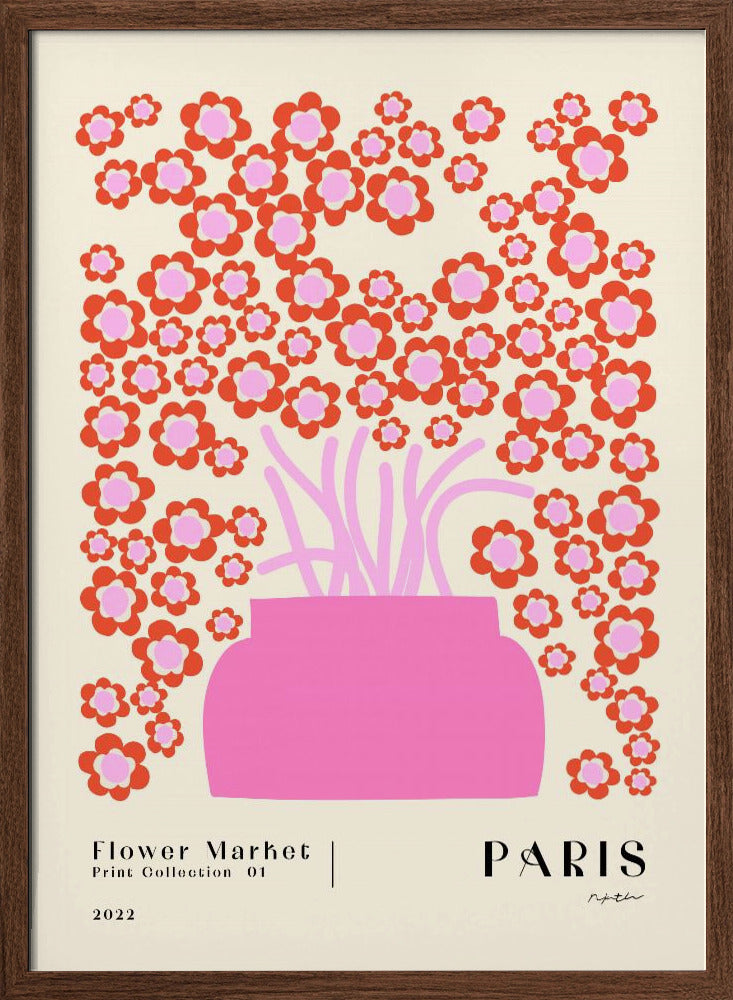 Plakat - Flower Market. Paris