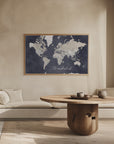 Plakat - Wanderlust world map Glyn