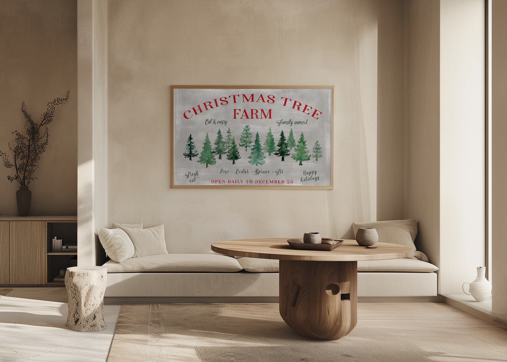 Plakat - Christmas tree farm sign