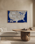 Plakat - Highly detailed map of the United States, Kameryn