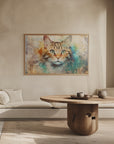 Plakat - Cat Animal Vintage Art Illustration Wallart 01