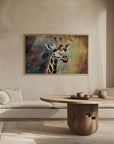 Plakat - Giraffe Animal Vintage Art Illustration Wallart 06