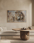 Plakat - Lion Animal Vintage Art Illustration Wallart 08