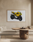 Poster - Motorbike Yellow