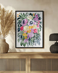 Plakat - Urja loose floral watercolor bouquet