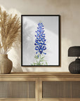 Plakat - Watercolor Texas bluebonnet