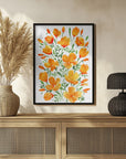 Plakat - Watercolor California poppies