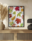 Plakat - Painterly fall leaves