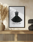 Plakat - Little black dress in hanger