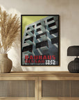 Plakat - Bauhaus Dessau architecture in vintage magazine style VIII