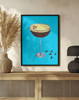 Plakat - Espresso Martini Sky Blue