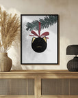 Plakat - Meowrry bauble (black white)