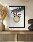 Plakat - Meowrry bauble (gold white)