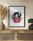 Plakat - My cat Coco in a holiday mug