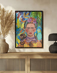 Plakat - Frida and her parrots