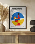 Plakat - Aperol Spritz Cocktail Bauhaus Art Print