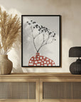 Plakat - Gypsophila In a Red Vase