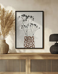 Plakat - Gypsophila In a Brown Vase