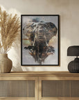 Plakat - Elephant Africa Wild Animal Vintage Illustration Art 02