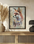 Plakat - Fox Wild Animal Vintage Illustration Art 02