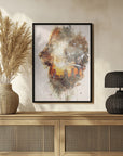 Plakat - Lion Africa Wild Animal Vintage Illustration Art 01