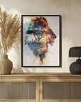 Poster - Lion Africa Wild Animal Vintage Illustration Art 02