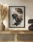 Plakat - Lion Africa Wild Animal Vintage Illustration Art 03