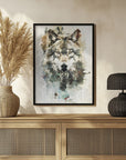 Plakat - Wolf Wild Animal Vintage Illustration Art 02