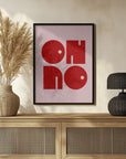 Plakat - Oh No Pink Red.psdratio 3x4 Print By Bohonewart