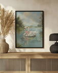 Plakat - Vintage Swan Coquette