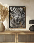 Poster - Tiger Animal Vintage Art Illustration Wallart 09