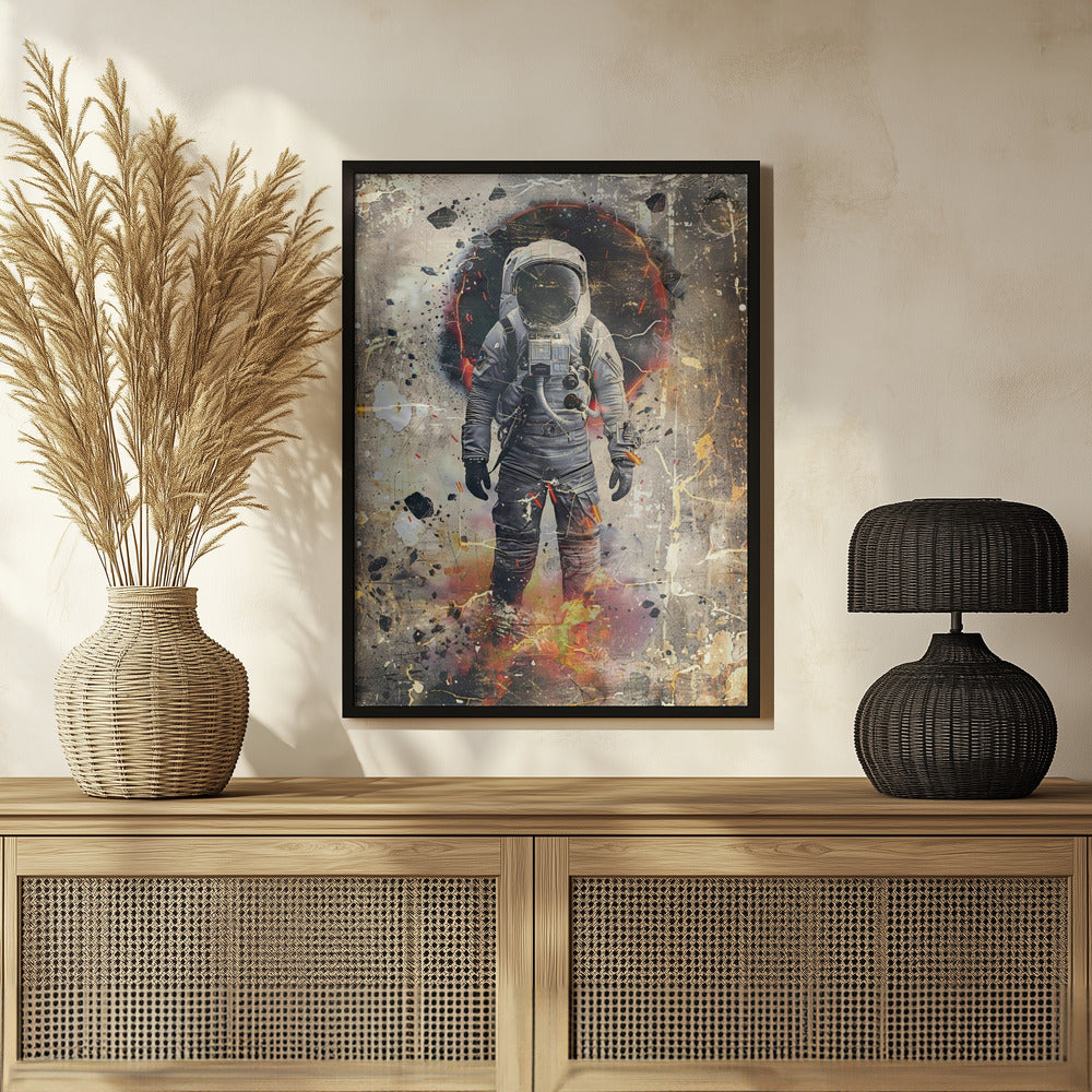 Plakat - Astronaut Vintage Art Illustration Wallart 08