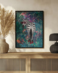 Plakat - Tropical Floral Jungle - zebra in heels 2