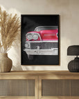 Plakat - American classic car Super 1958 red