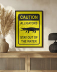 Plakat - Caution   Alligators