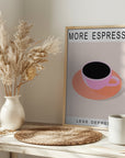 Plakat - More Espresso Less Depresso