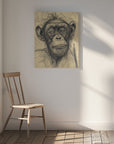 Canvas - Monkey drawing