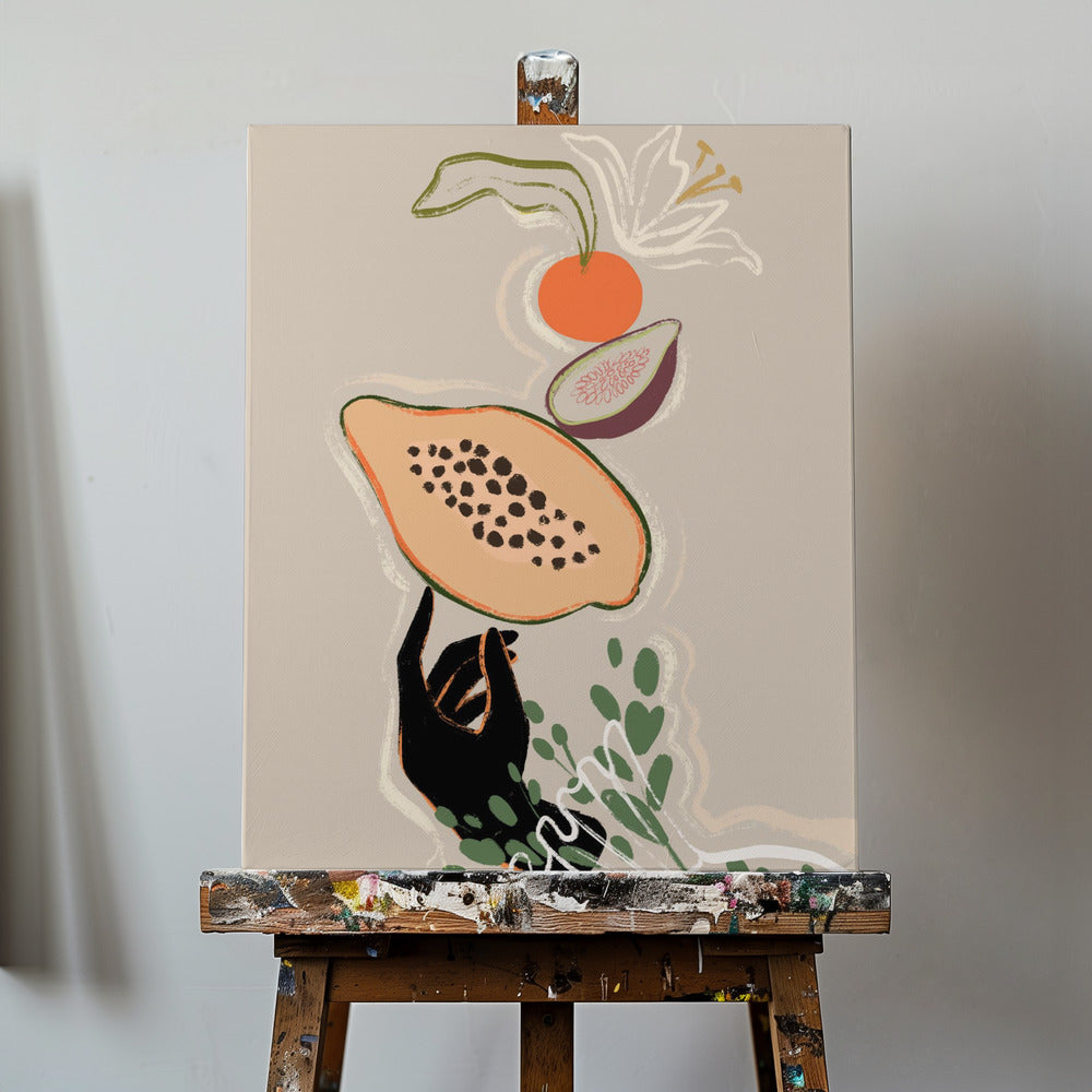 Canvas - Balancing Fruits