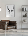 Plakat - Reindeer head