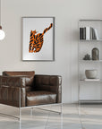 Plakat - Orange cat Din 118