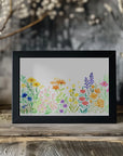 Plakat - Watercolor wildflowers