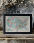 Plakat - Highly detailed map of the United States, Romy